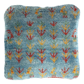 Pasargad DC Fine Hand Knotted Persian Gabbeh Pillow For Sale