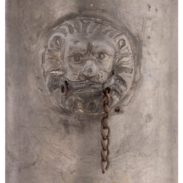 Traditional German Pewter Lion Head Motif Pokal Cup, 19th C. For Sale - Image 3 of 7