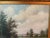 Wood Original Vintage Landscape Oil Painting on Canvas Sheep in Meadow Signed by Artist For Sale - Image 7 of 12
