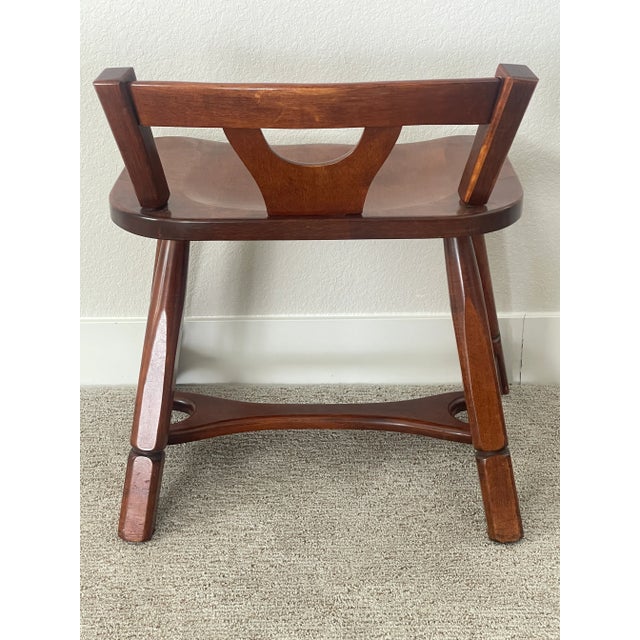 Mid 20th Century Murphy Chair Co. Mid Century Craftsman Sewing Chair For Sale In Denver - Image 6 of 8