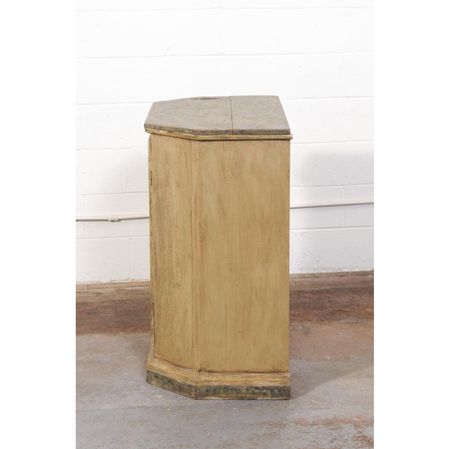 19th C Italian Painted Demi-Console Cabinet For Sale - Image 12 of 12