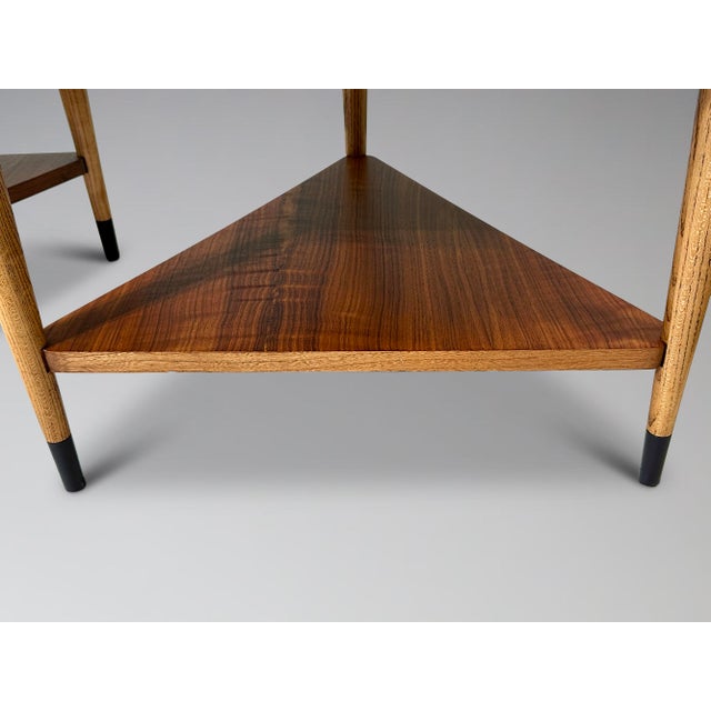 Restored Pair of Lane Acclaim Guitar Pick Side Tables Triangle Wedge End Tables For Sale - Image 13 of 15