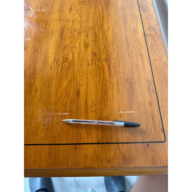 Vintage Drexel Traditional Writing Desk With Brass Handles For Sale - Image 18 of 18