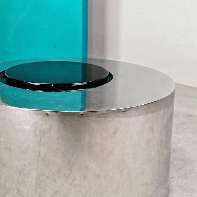 Vintage Space Age Cylindrical Bar Table, 1970s For Sale - Image 12 of 18