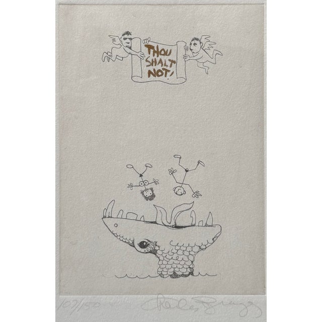 Charles Bragg Seven Deadly Sins Signed Engraving Print .