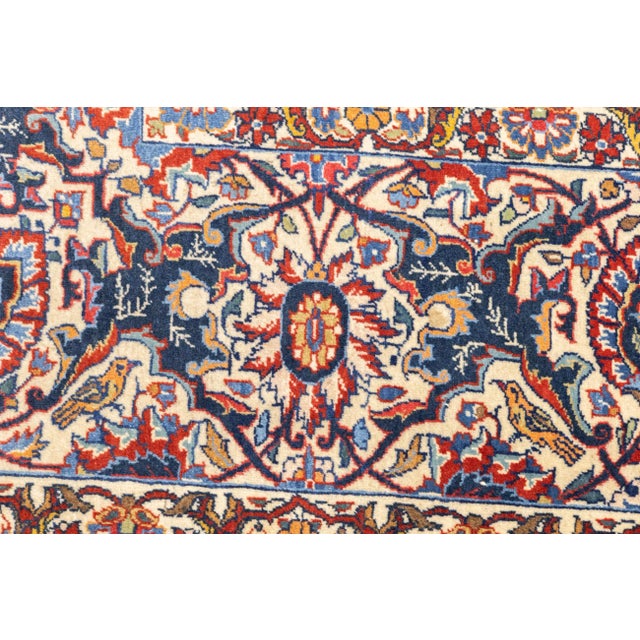 Antique Persian Isfahan Rug 9'0" X 12'0" For Sale - Image 4 of 12