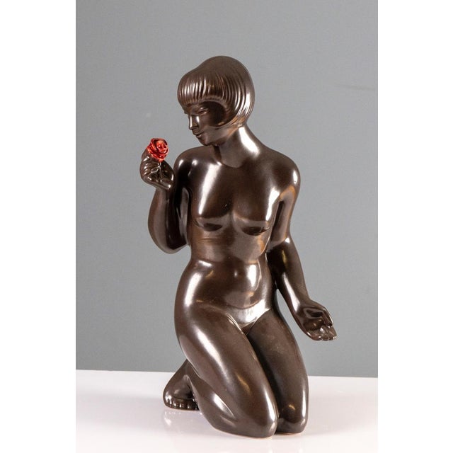 J. Forejtová, Figurative Ceramic Sculpture, 1960s, Ceramic For Sale - Image 4 of 6