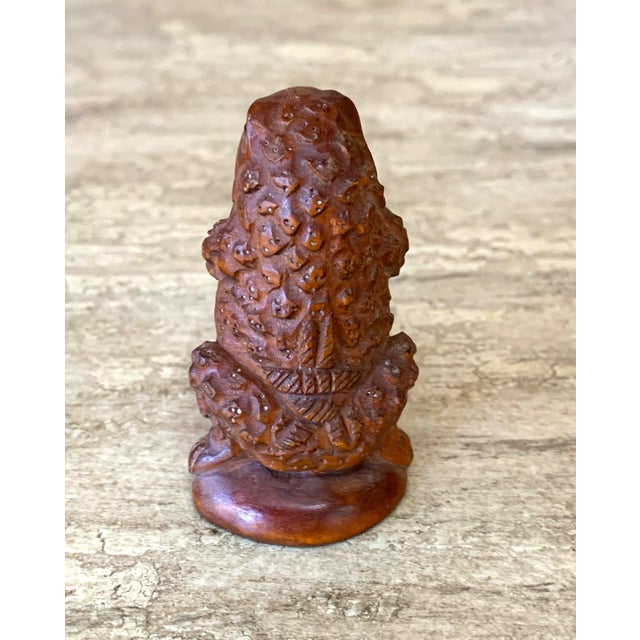 Set of Three Japanese Wood Netsukes For Sale - Image 10 of 12