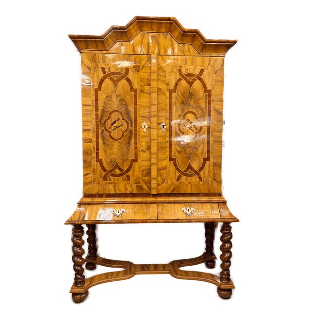 Antique Baroque Cabinet in Walnut, 1700s For Sale - Image 12 of 12