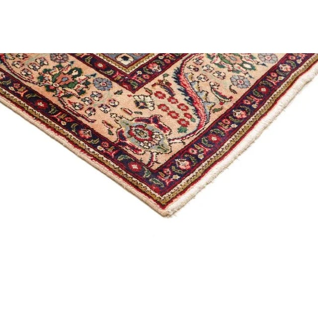 Middle Eastern Hand-Knotted Wool Tabriz Rug For Sale - Image 5 of 11