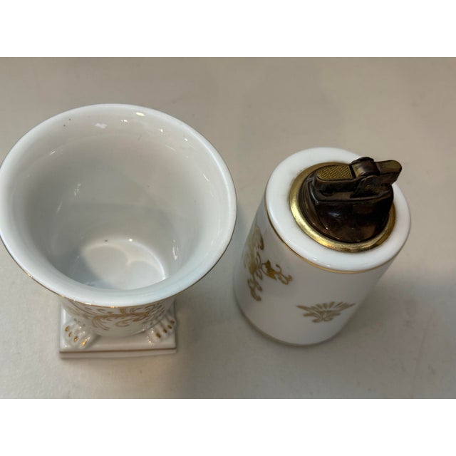 Vintage Andrea by Sadek Hand-Painted Porcelain Tobacco Set Ornate Japanese Collectable For Sale - Image 4 of 10