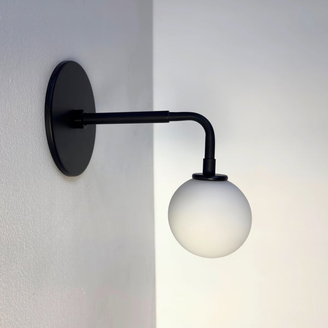 This listing is for 2x Factory 2nds of the Small Bent Arm Sconce in black manufactured by Research.Lighting. The price is...