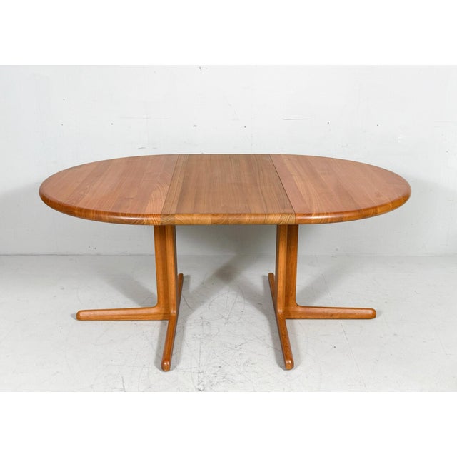 Mid-Century Modern Extendable Dining Table in Teak from Langeskov Möbelfabrik, 1970s For Sale - Image 14 of 18