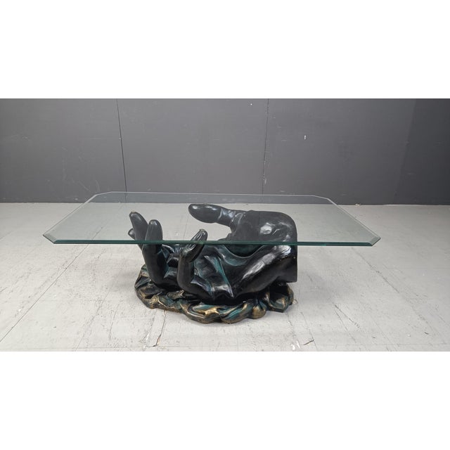 1980s Hand-Shaped Coffee Table, 1980s For Sale - Image 5 of 11