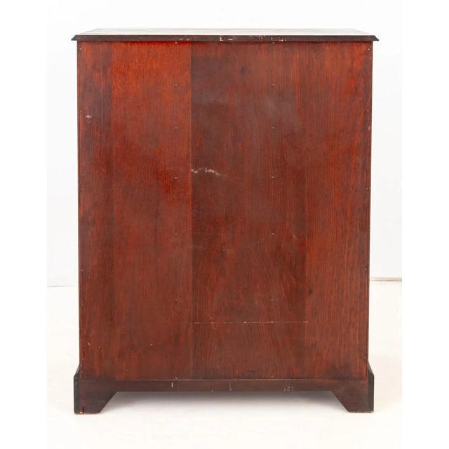 Brown George III Style Mahogany Tall Chest of Drawers For Sale - Image 8 of 8