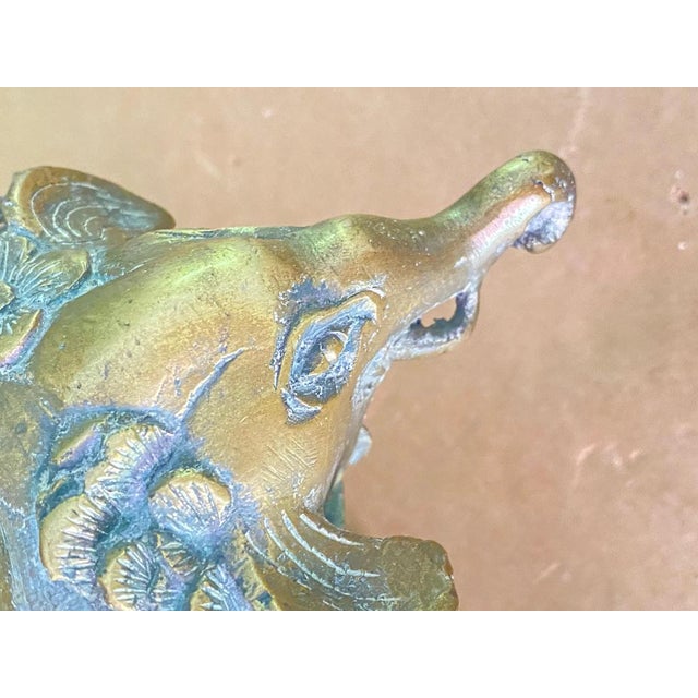 Gold 20th Century Chinese Incense Burner in Bronze For Sale - Image 8 of 10