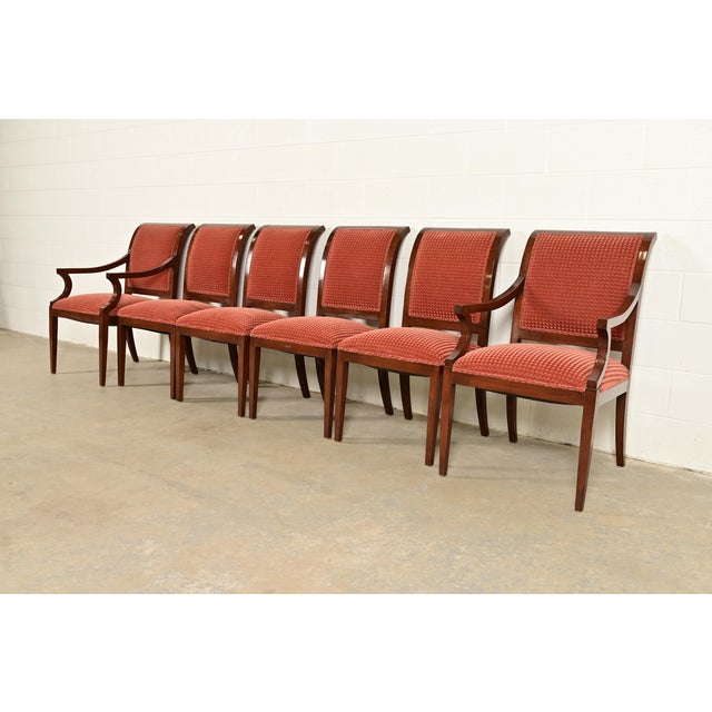 Smith & Watson Regency Carved Mahogany Armchairs, Pair For Sale - Image 13 of 14