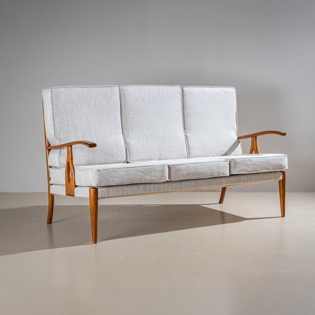 Mid-20th Century Seating Group with curved Armrests For Sale - Image 10 of 15