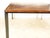 Wood Vintage Modern 42.25 In. Rosewood Steel Coffee Table For Sale - Image 7 of 9