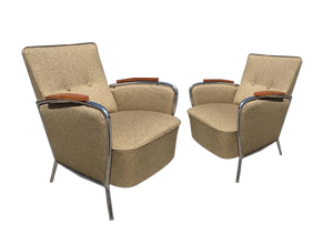 Set of Bauhaus Style Armchairs by Joseph Perestegi, 1960s Set of 2