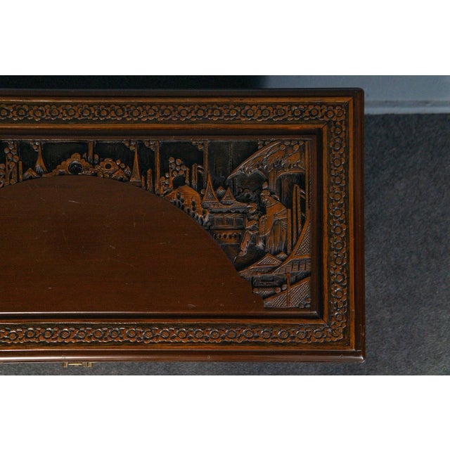 Vintage Asian Chest with Carved Feet For Sale - Image 12 of 18