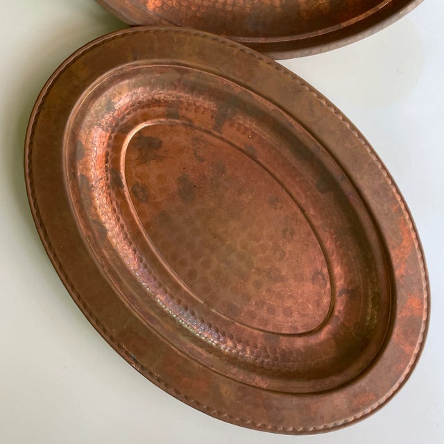 Contemporary Turkish Copper Covered Dish For Sale - Image 4 of 7