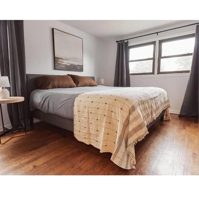 Custom design by Studio Variously, Mool is a king size bedspread / coverlet / duvet handwoven ethically by master weavers...