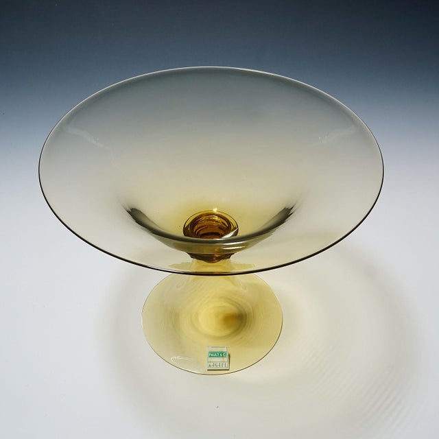 Glass Vetro Soffiato Centerpiece by Guido Balsamo Stella Attr. For c.v.m. Pauli & Cia. Murano For Sale - Image 7 of 11