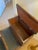 Library Steps -Antique Walnut Wood With Black Tooled Leather on Top of Steps, Opens for Storage For Sale In Portland, OR - Image 6 of 6