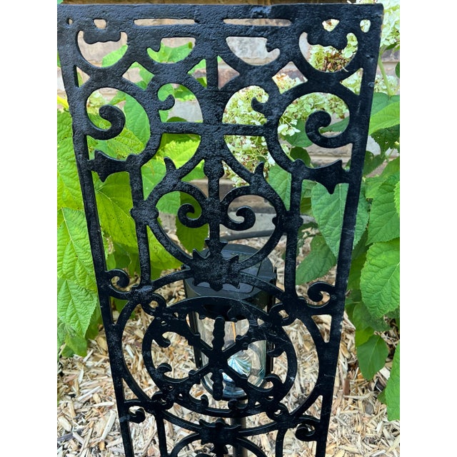Vintage Wrought Iron Panels- Set of 3 For Sale - Image 4 of 8