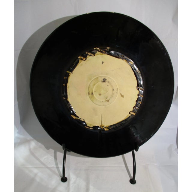 Ceramic Biot, Ceramic Horse Motif Decorative Charger For Sale - Image 7 of 11
