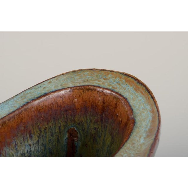Modernist Swedish Ceramic Vase by Curt Magnus Addin, 1970s For Sale - Image 6 of 8