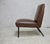 Textile Brown Imitation Leather Lounge Chair, 1950s For Sale - Image 7 of 17