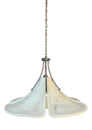 Hanging Lamp in White Chrome and Plastic by Cosack