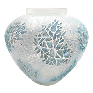 Art Deco Cased Opalescent Glass Esterel Vase from René Lalique, 1923 For Sale