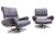Set of Leather Swivel Armchairs by André Vandenbeuck for Strässle, 1960s For Sale - Image 11 of 11