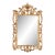 Rococo Style Silvered and Gilt Composition Framed Mirror For Sale