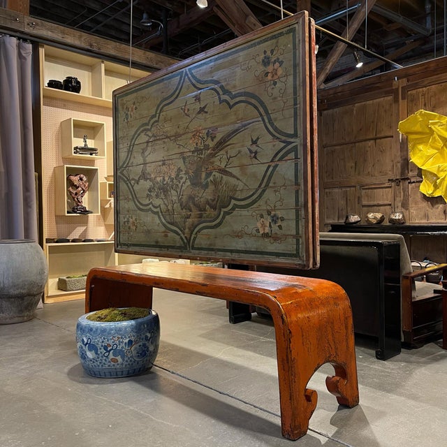The experience of art itself can be an intimate one, and this bed canopy, hand-painted over 100 years ago by an artist in...