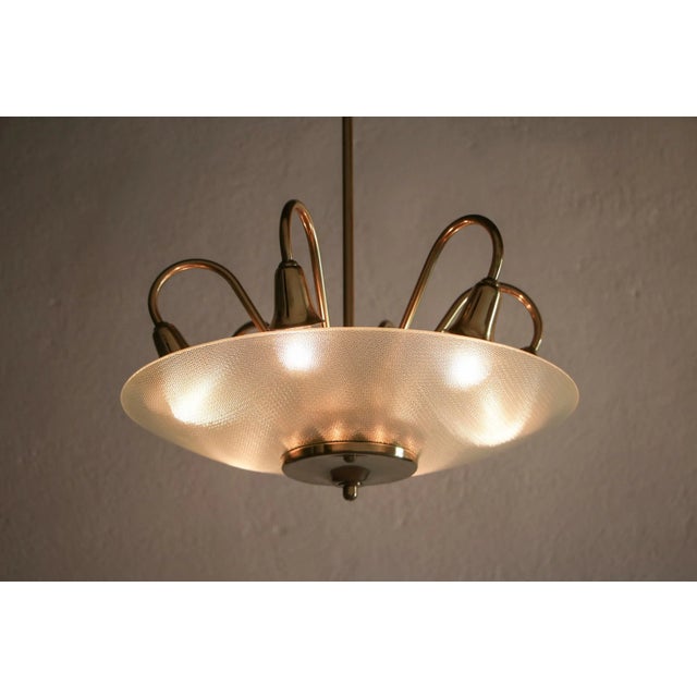 Italian Disc Ceiling Lamp Attributed to Pietro Chiesa, 1950s For Sale - Image 18 of 18