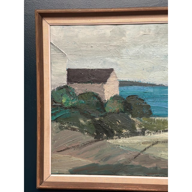 Einar Persson, Coastal Motif, 1950s, Oil on Panel, Framed For Sale - Image 18 of 18