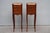 Pair of French Antique Narrow Rosewood Inlaid Side Tables Nightstands For Sale - Image 12 of 13