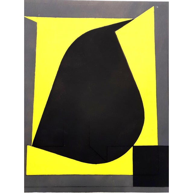 Textile Victor Vasarely (after) - Stencil 1958 For Sale - Image 7 of 7