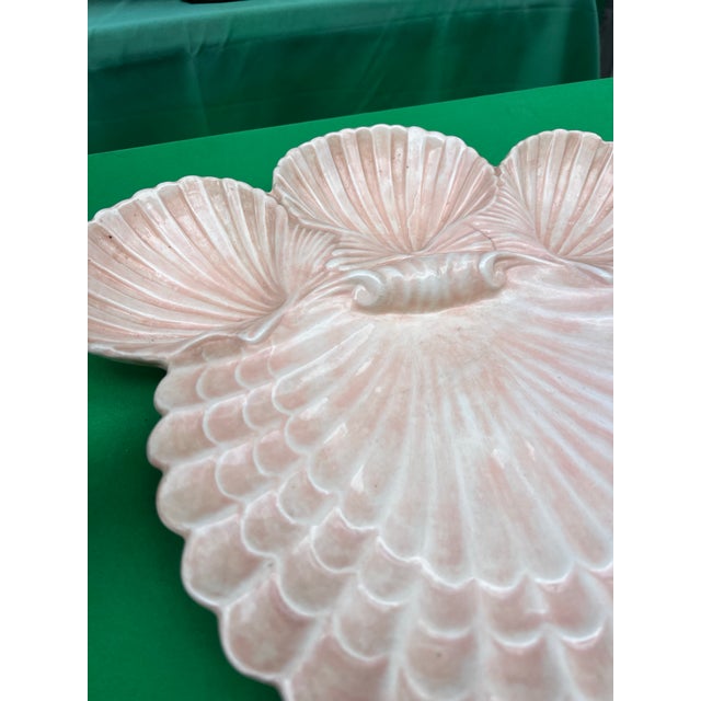 1970s Pink Shell Design Dish Collection For Sale In Atlanta - Image 6 of 9