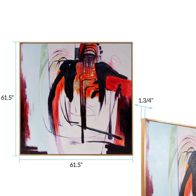 Abstract Strength Hand Painted Original Art For Sale In Chicago - Image 6 of 6