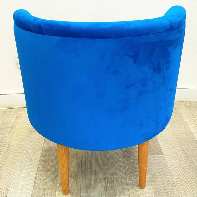 Set of Blue Armchairs, 1960 For Sale - Image 4 of 9