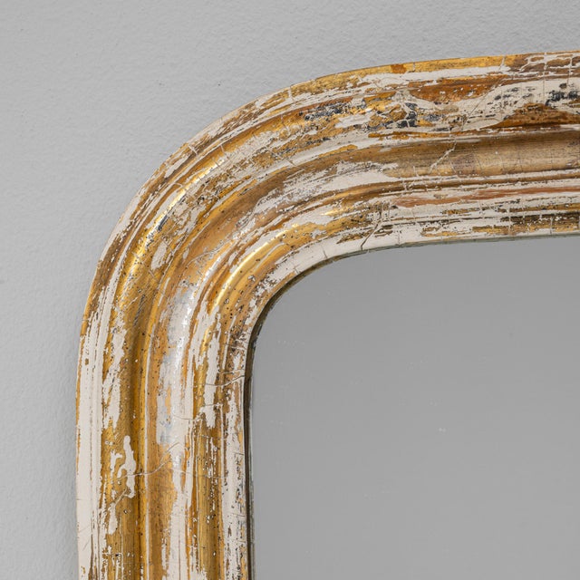 1880s French Wood Patinated Mirror For Sale - Image 13 of 18