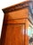 Antique C. 1900-1915 Quarter-Sawn Tiger Oak Beveled Glass Display China Cabinet For Sale In Dallas - Image 6 of 18