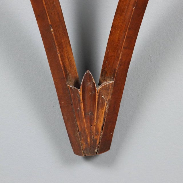 Wood 19th Century Walnut Drop-Shaped Console For Sale - Image 7 of 12