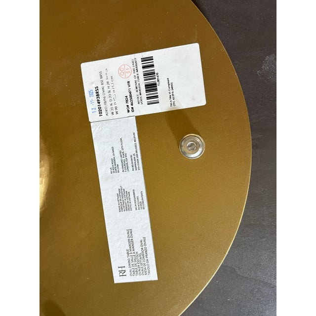 Rh Aero Stone Oval Dining Table — 96" For Sale - Image 17 of 18