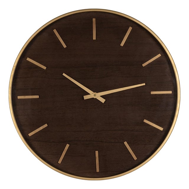 Maze Wall Clock, Dark Brown For Sale